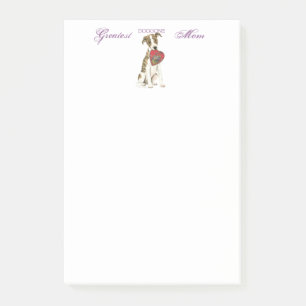 Whippet Heart Mom Post-it Notes