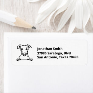 WHIPPET   Image on Return Address