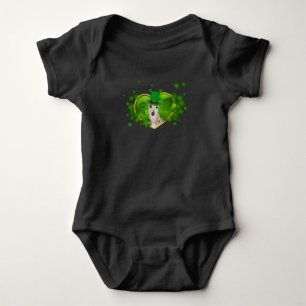 Whippet Irish Cute St Patrick Day Dog Lover Gifts Baby Bodysuit