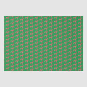 Whippet Italian Grey Christmas Dog Silhouette Gren Tissue Paper