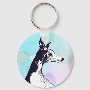 Whippet Keychain