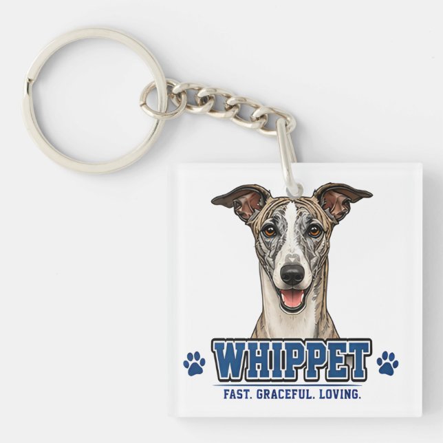 🐾 Whippet Lover Gift🐾 Keychain (Front)
