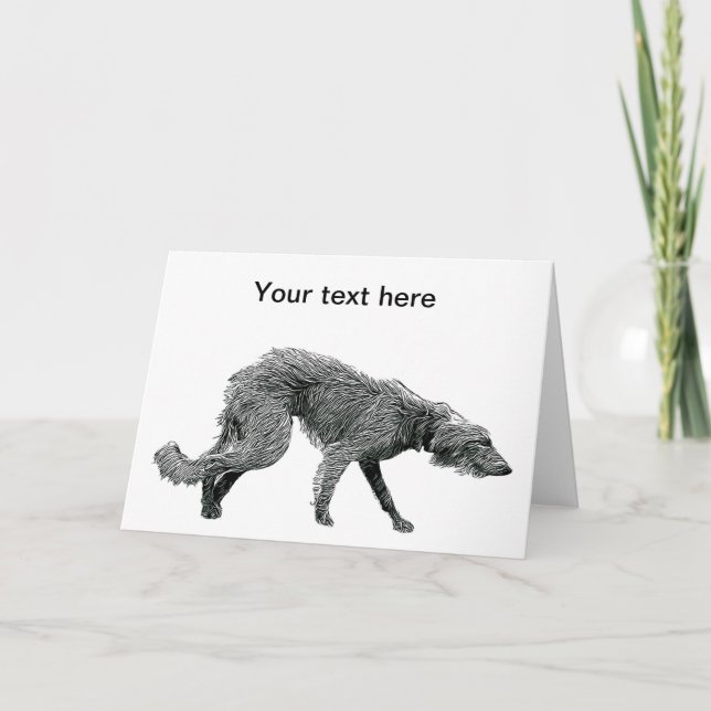 Whippet Lurcher Dog Card (Front)