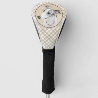 Whippet Painting - Cute Original Dog Art Golf Head Cover