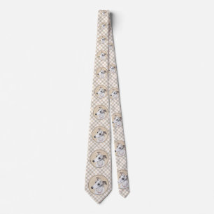Whippet Painting - Cute Original Dog Art Tie