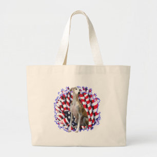 Whippet Patriot Large Tote Bag