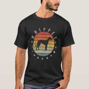 Whippet Paw Vintage Retro Dad Mom Women Pet T-Shirt