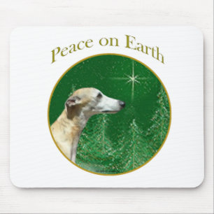 Whippet Peace Mouse Pad