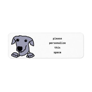 whippet peeking cartoon blue