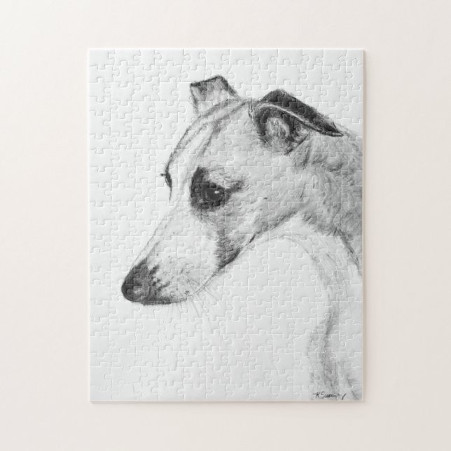 Whippet Profile Jigsaw Puzzle (Vertical)