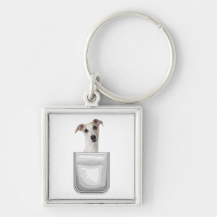 Whippet Puppy Dog In Your Pocket Keychain