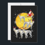 Whippet Reindeer Christmas Funny Santa Whippet Holiday Card<br><div class="desc">Whippet Reindeer Christmas Funny Santa Whippet</div>