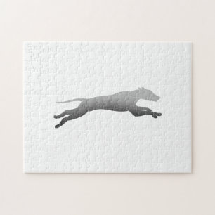 Whippet Running silhouette Jigsaw Puzzle