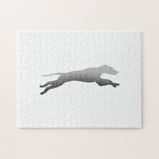 Whippet Running silhouette Jigsaw Puzzle (Horizontal)