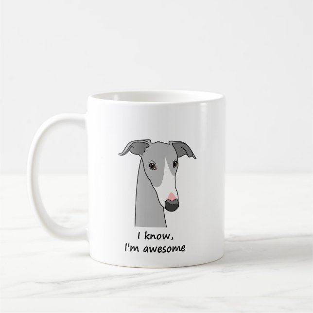 Whippet Semaphore Coffee Mug - #2 (Left)