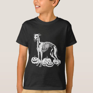 Whippet Skeleton Birthday Halloween Dog Mens Women T-Shirt