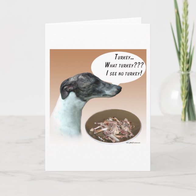 Whippet Turkey Card (Front)