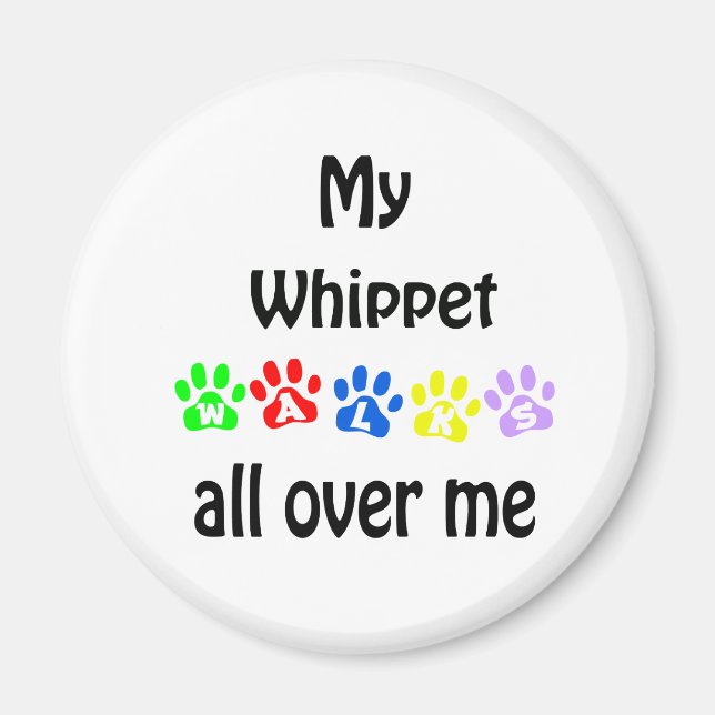 Whippet Walks Design Magnet (Front)
