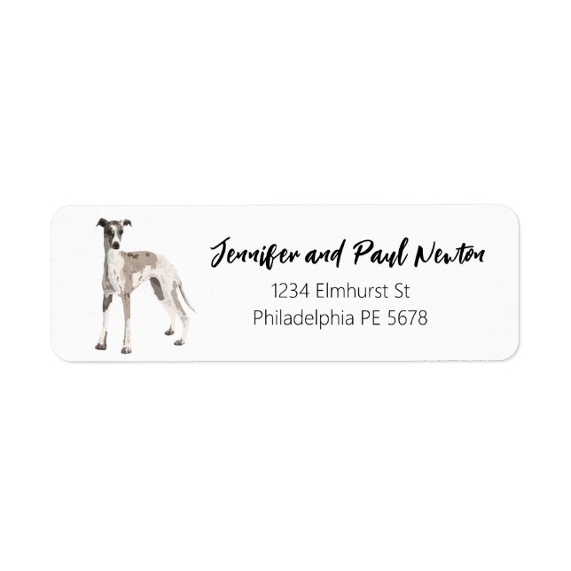 whippett return address label (Front)