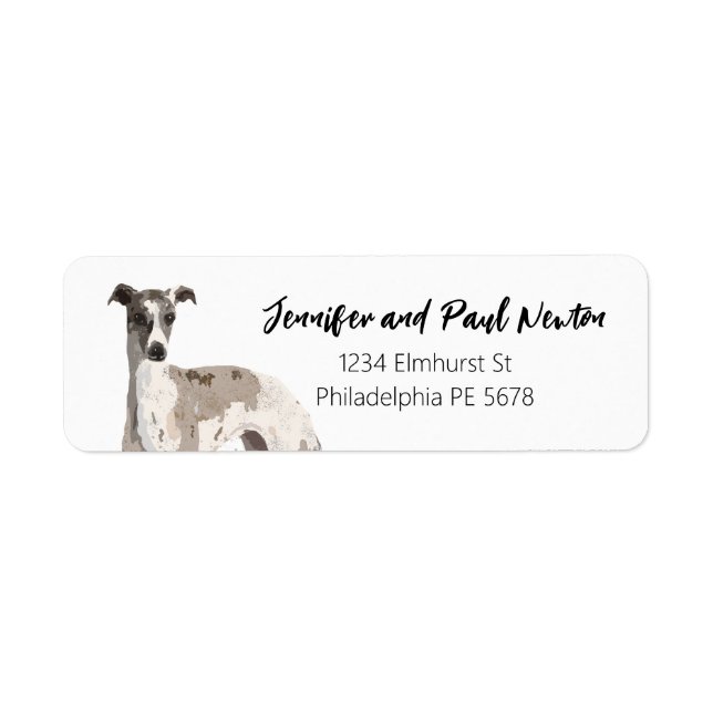 whippett return address label (Front)