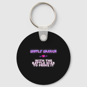 Whipple Warrior Pancreatic Cancer Awareness Keychain