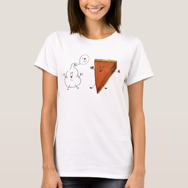 Whippy & Pumpkin Pie Women's Long Sleeved Tee (Front)