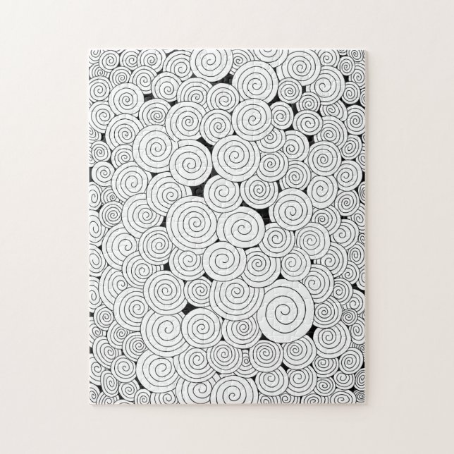 Whirl & Wonder – Colorable Note Card Jigsaw Puzzle (Vertical)