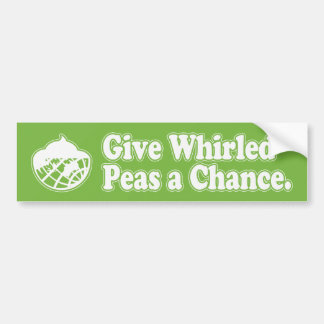 Whirled Peas Bumper Sticker