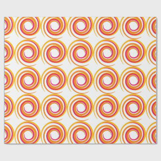 Whirling Colours Spiral Wrapping Paper