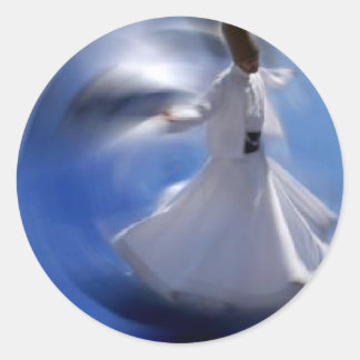 whirling_dervish classic round sticker