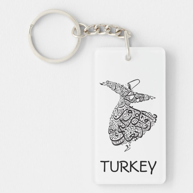 Whirling Dervish Keychain (Front)