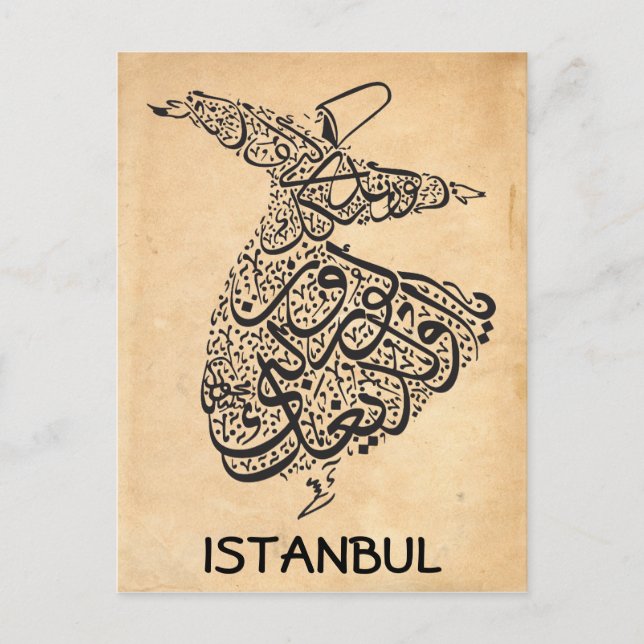 Whirling Dervish Postcard (Front)