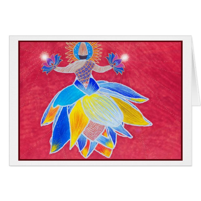 Whirling Lotus Card (Front Horizontal)