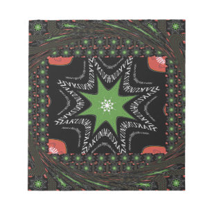 Whirling stars background notepad