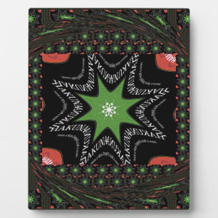 Whirling stars background plaque