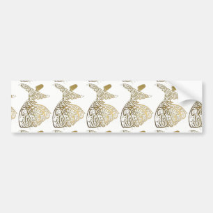 Whirling Sufi Dervish Bumper Sticker