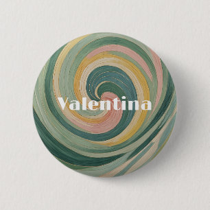 Whirling Whimsy 2 Inch Round Button