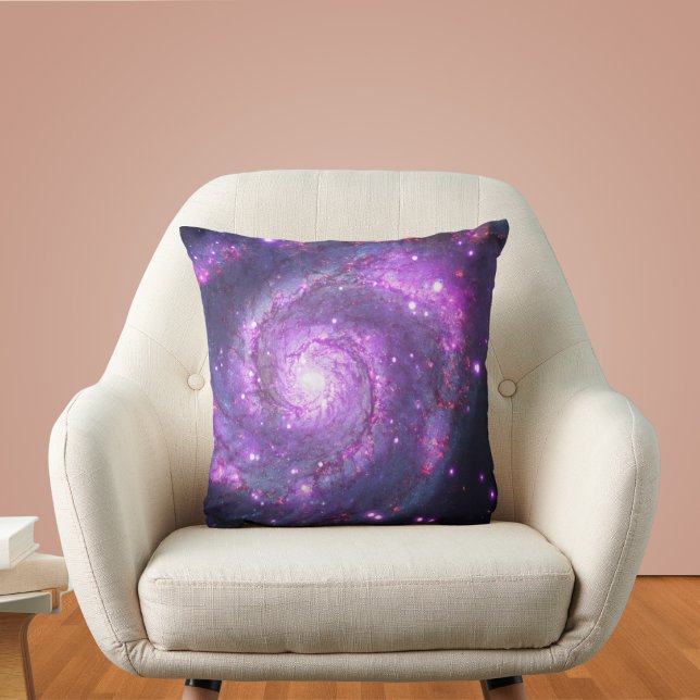 Whirlpool Galaxy Throw Pillow (Creator Uploaded)