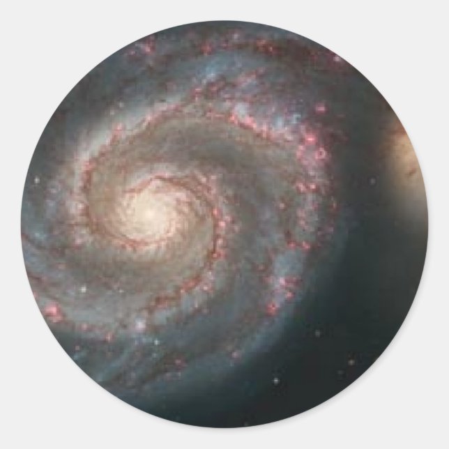 whirlpoolgalaxy classic round sticker (Front)