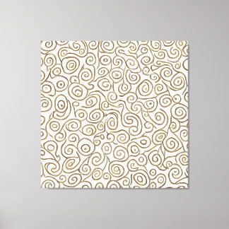 Whirls of Wonder: Spirals of Sophistication Canvas Print