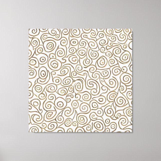 Whirls of Wonder: Spirals of Sophistication Canvas Print (Front)
