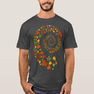 Whirlwind of Autumn Leaves TSpiral of Fall Colours T-Shirt