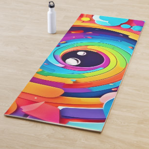 Whirlwind of Colourful Imagination Yoga Mat