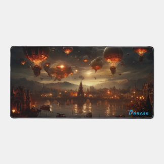 Whirlwind of Gears Steampunk Air Struggle Desk Mat