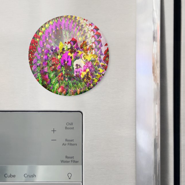 Whirlwind of Pansies..... Magnet (In Situ (Fridge))