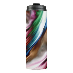 Whirlwind Rainbow Golden Snow Thermal Tumbler