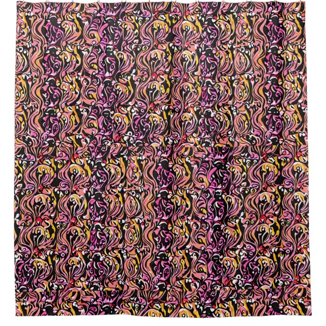 Whirly Swirly Shower Curtain (Front)