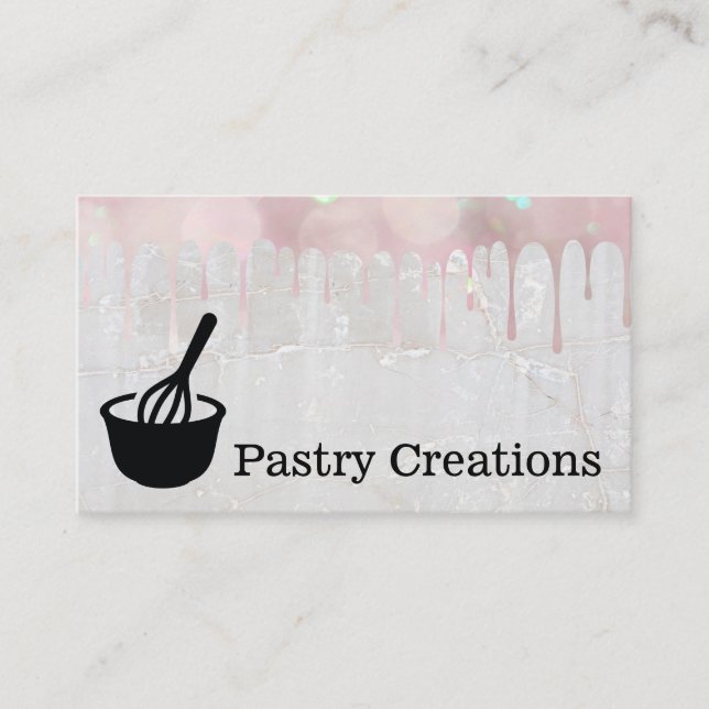 Whisk and Bowl | Sparkle Icing Business Card (Front)