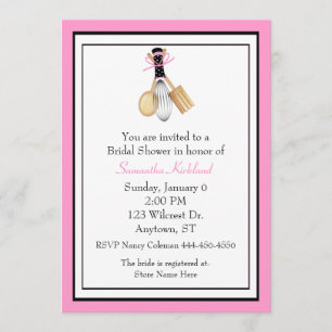 Whisk and Spoons Bridal Shower Invitation