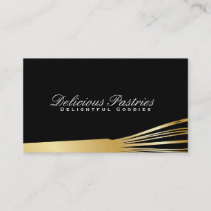 Whisk III (gold)   Culinary Master Business Card
